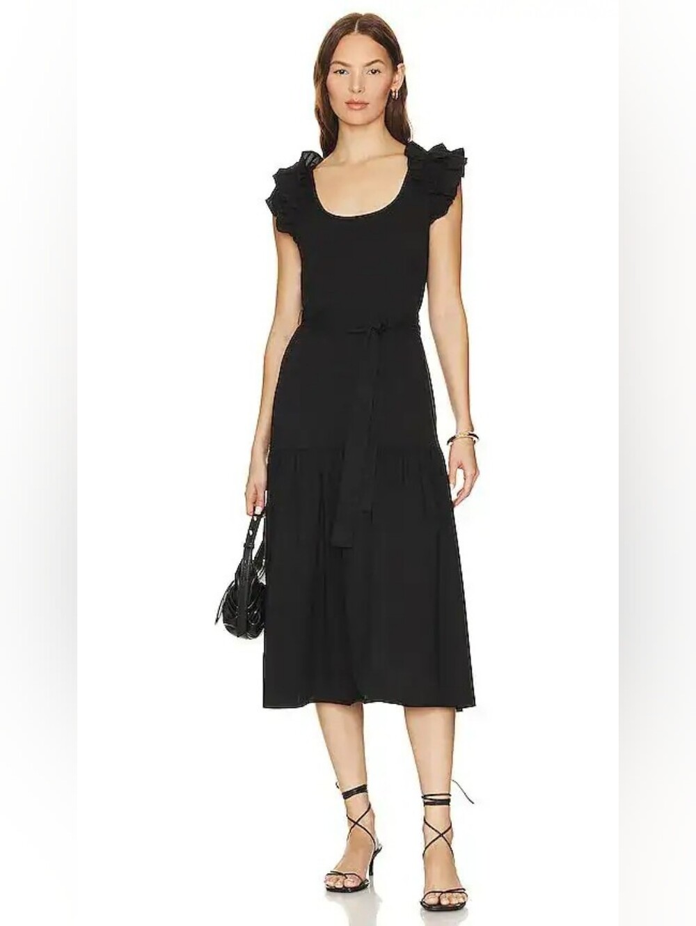 Nation Ltd Everleigh Frilly Midi Dress
